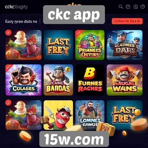 Opcões de jogos oferecidos pelo ckc app